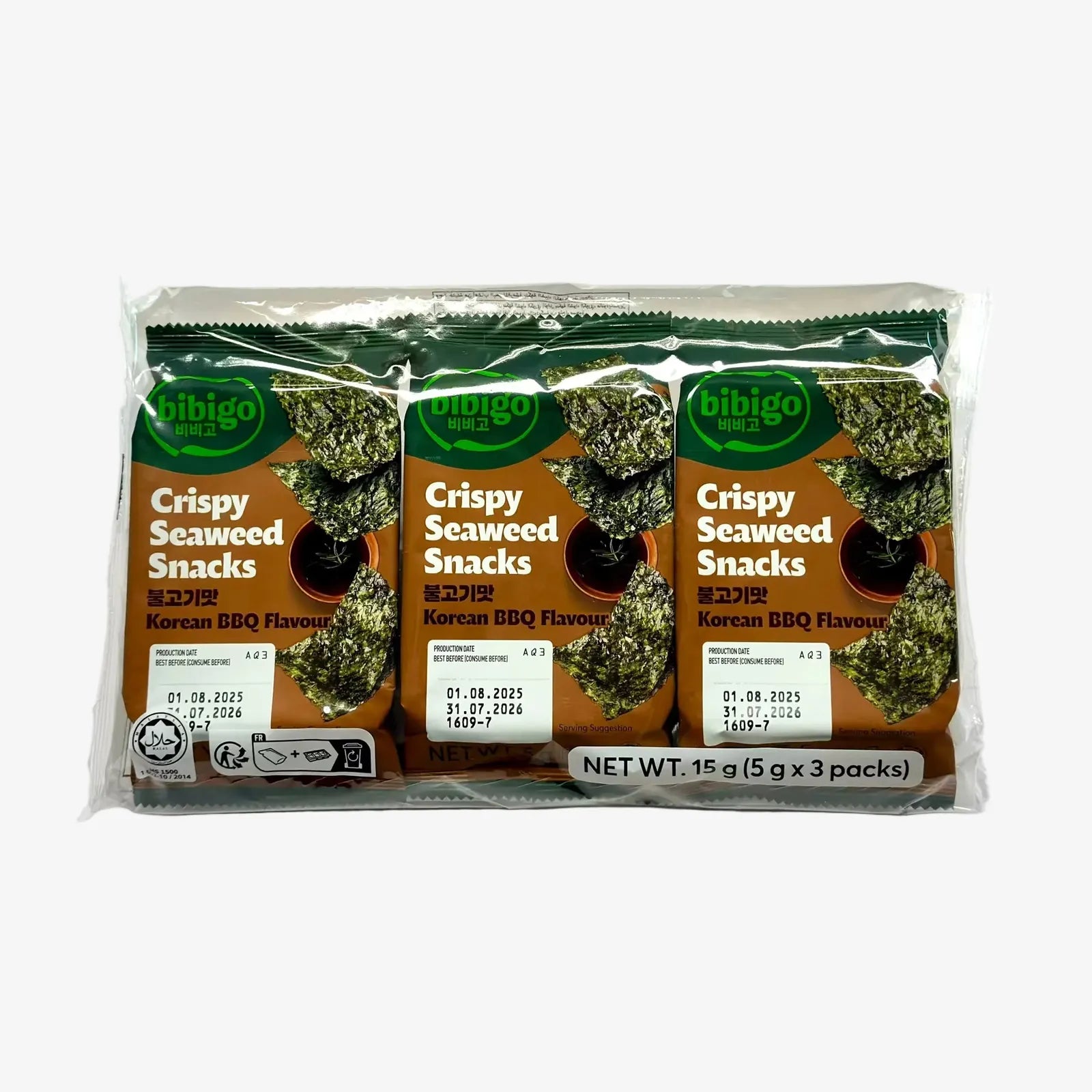 Bibigo  |  Crispy Seaweed Snacks BBQ (15g)