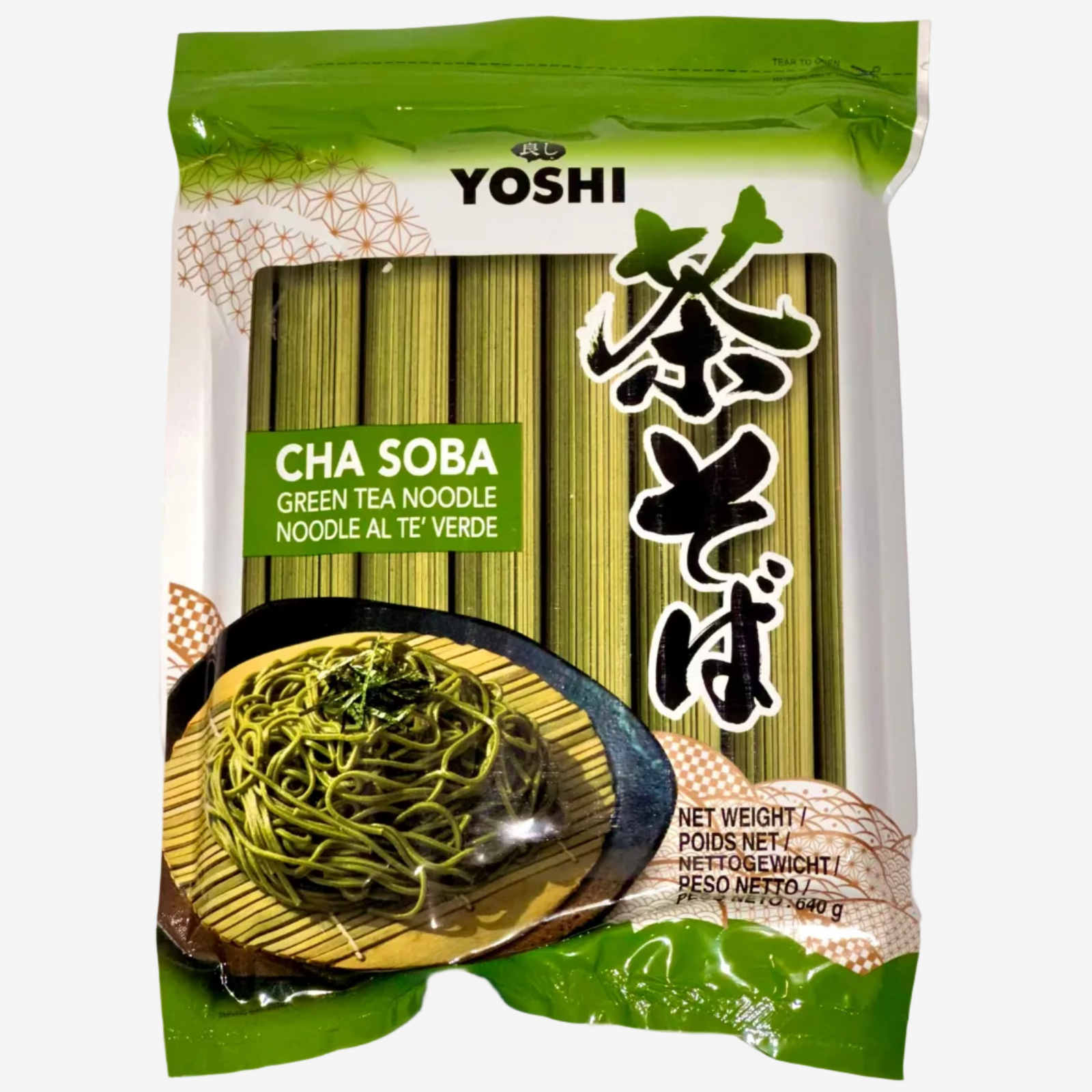 Cha Soba Grüntee Nudeln (640 g) | Yoshi