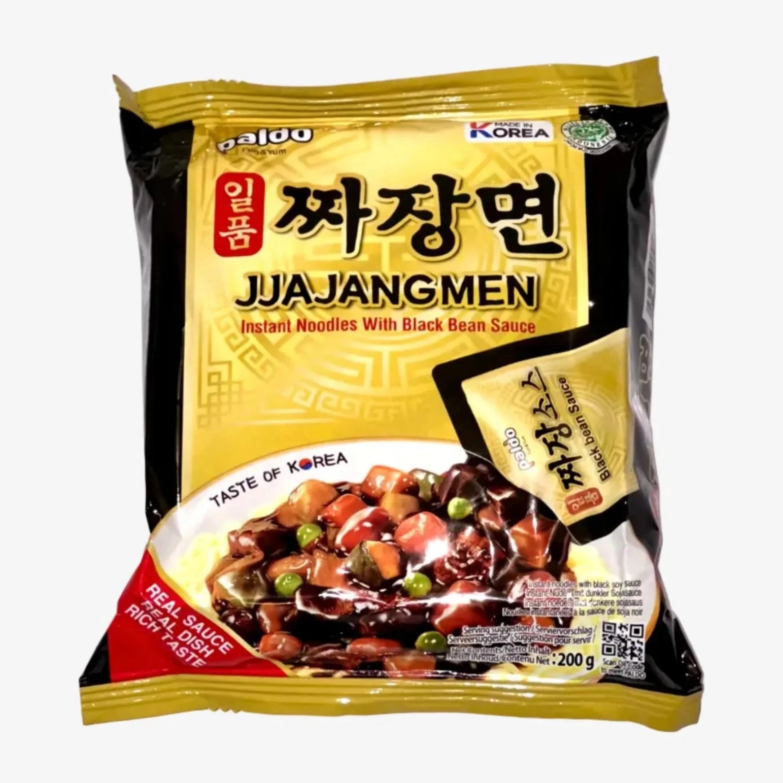 Jjajangmen Ramen mit Schwarzer Bohnensauce (200g) | Paldo