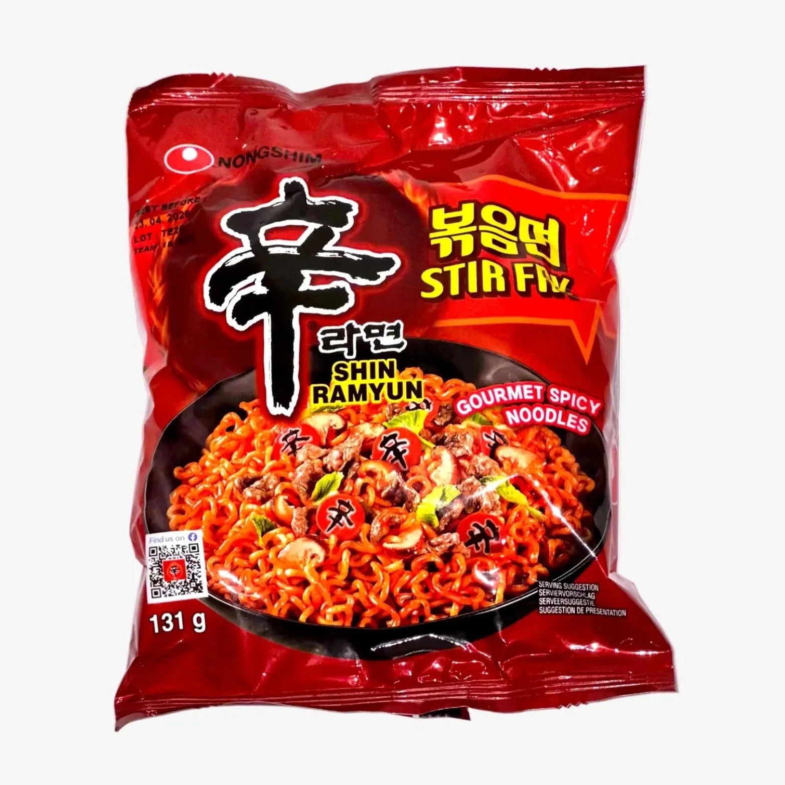 Shin Stir Fry Ramen (131g) | Nongshim