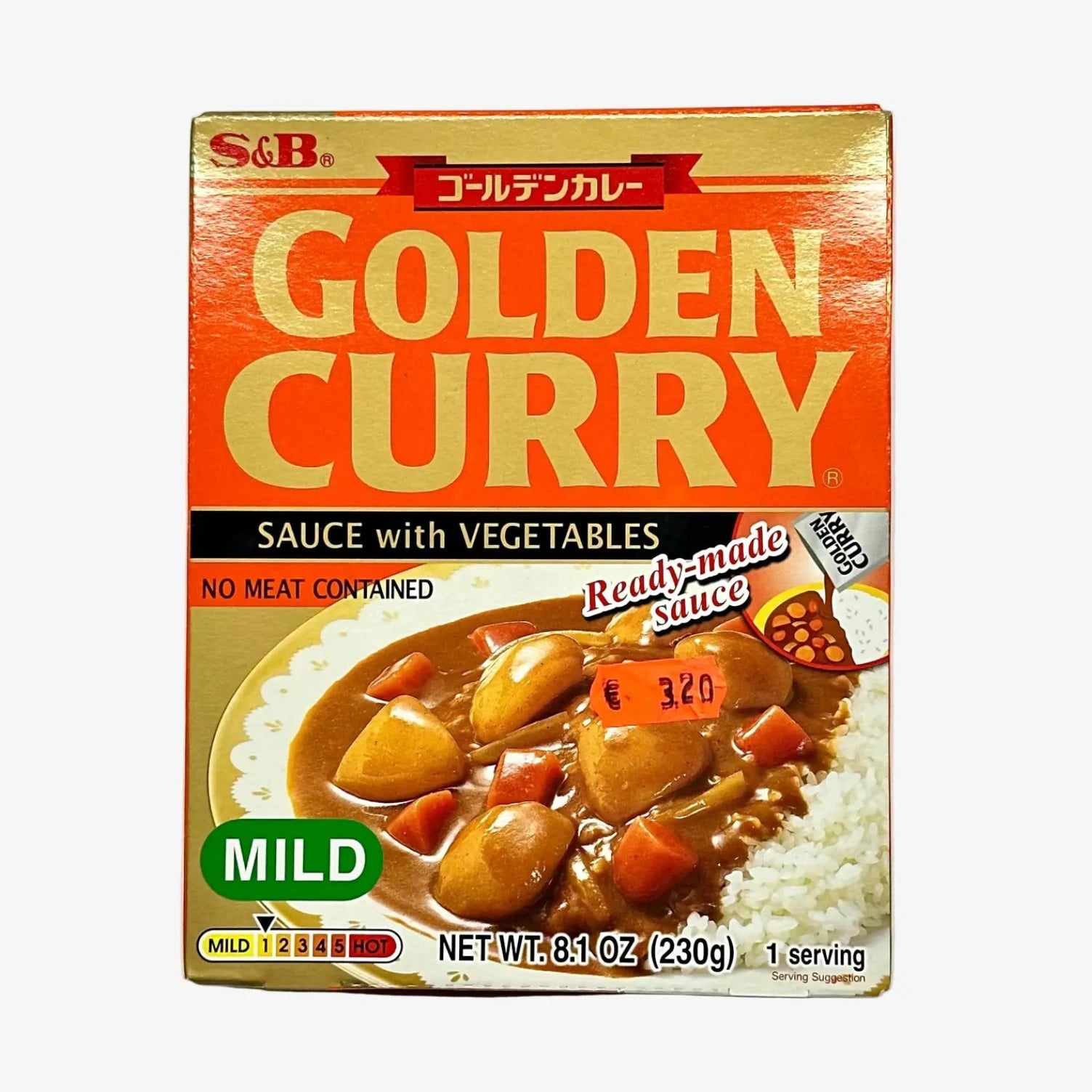 S&B |Golden Curry mild mit Gemüse- Fertiggericht (220g)