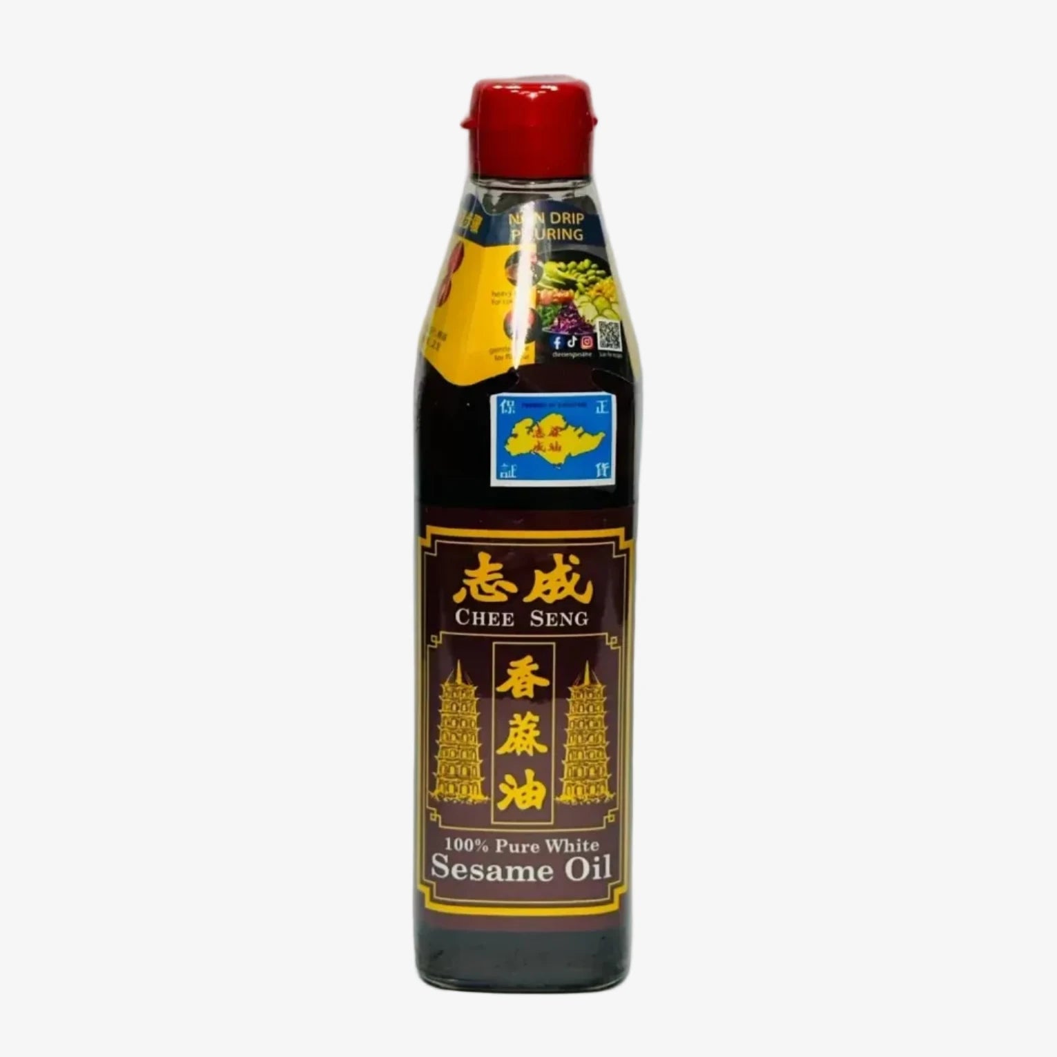 Chee Seng | Sesamöl aus weißem Sesam, geröstet 100% (375ml)