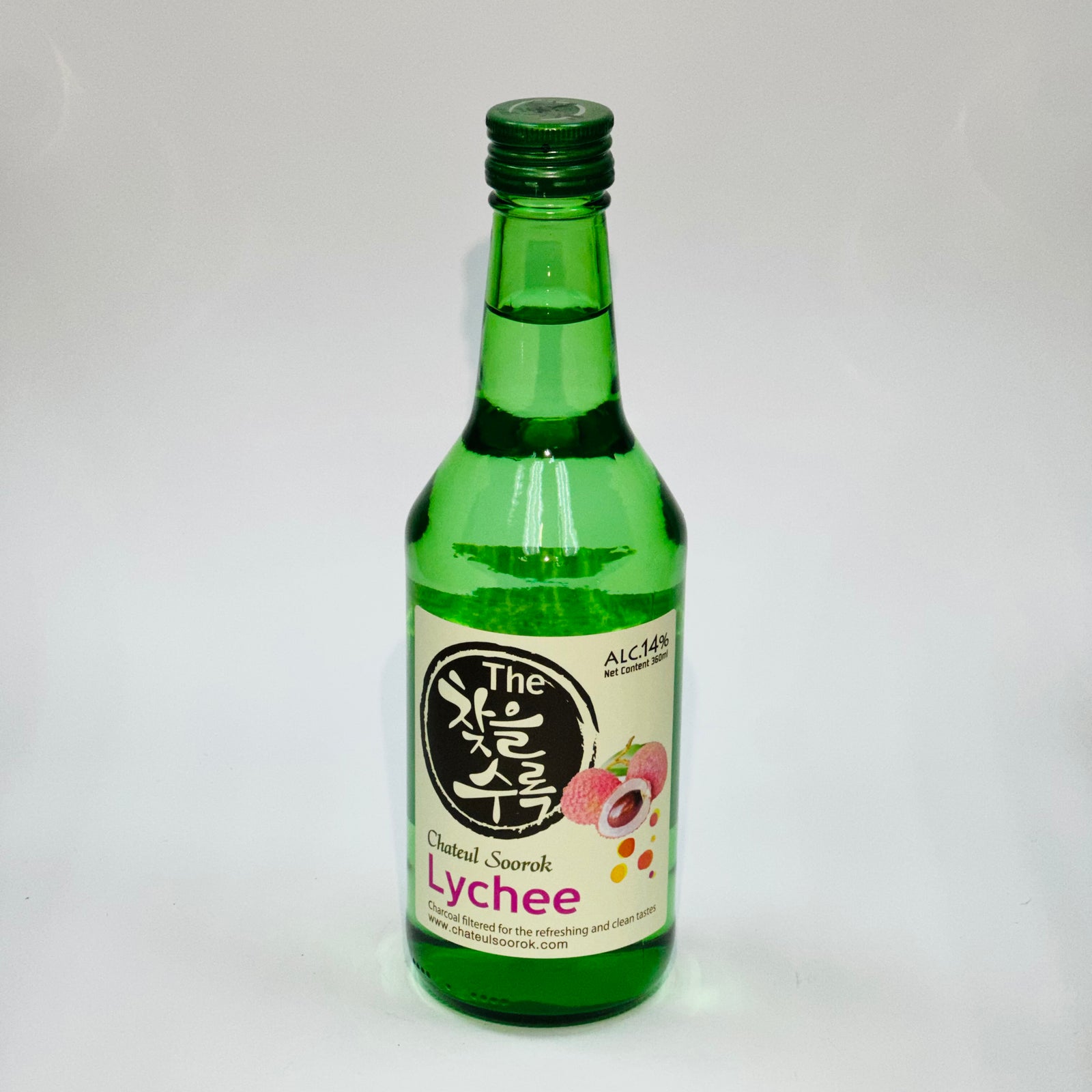 Lychee Soju 14 % Alc. (360 ml) | Chateul Soorok