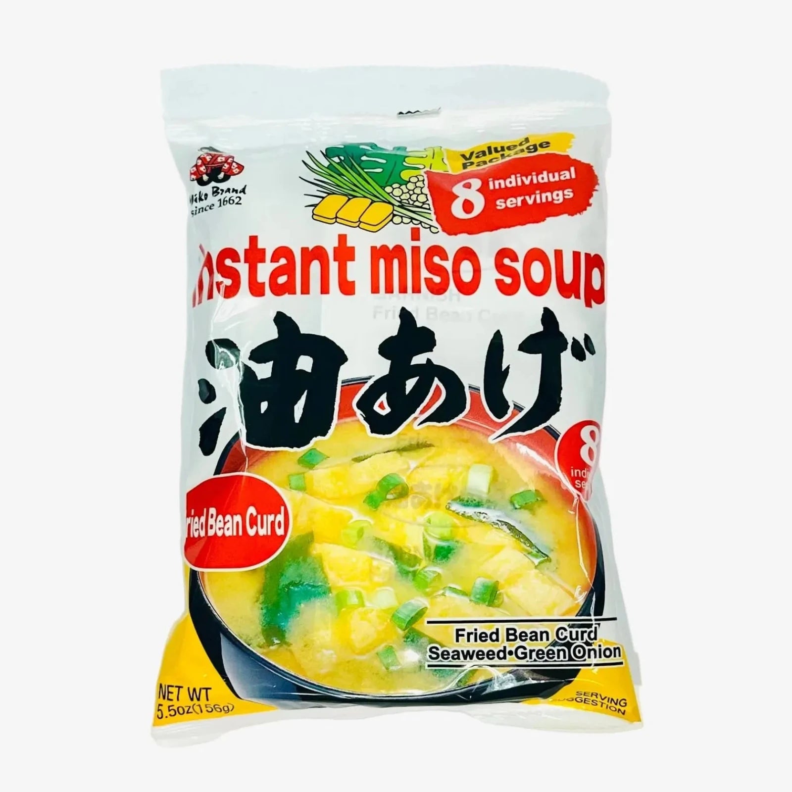 Instant Miso Suppe fried Tofu (171g) | Miko Brand