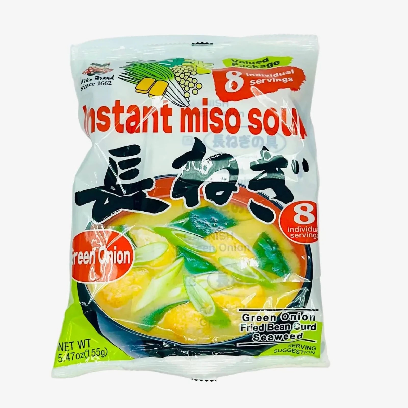 Instant Miso Suppe mit Frühlingszwiebel (176g) | Miyasaka Miko
