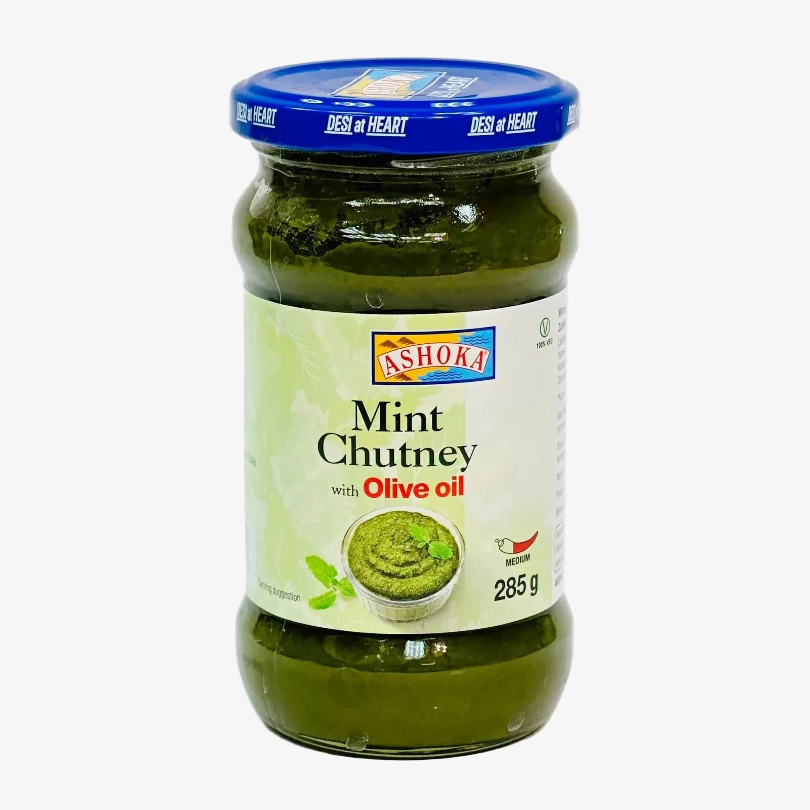 Minz Chutney mit Olivenöl (285g) | Ashoka