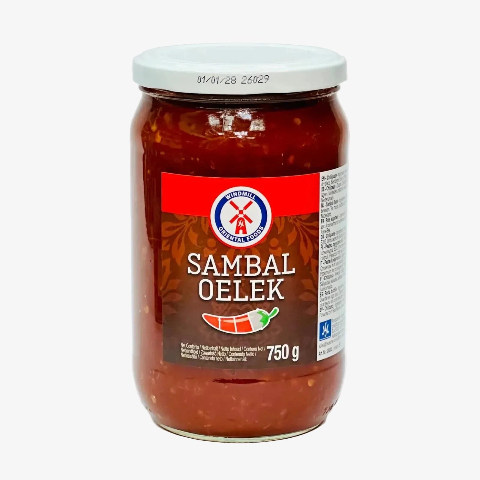Sambal Oelek - Chilie Paste(750g) | Windmill Oriental Foods