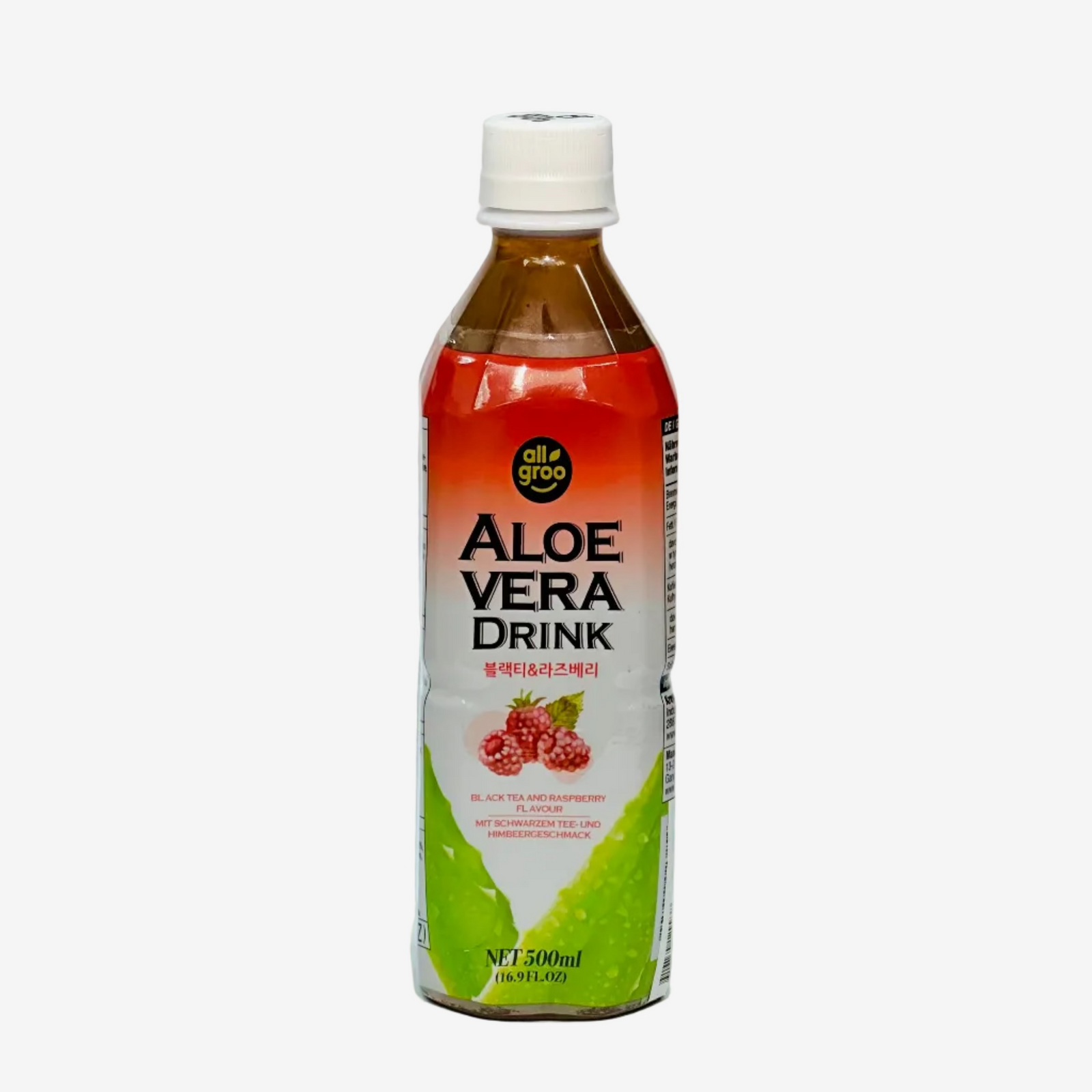 AloeVera Schwarztee & Himbeere (500ml) | Allgroo
