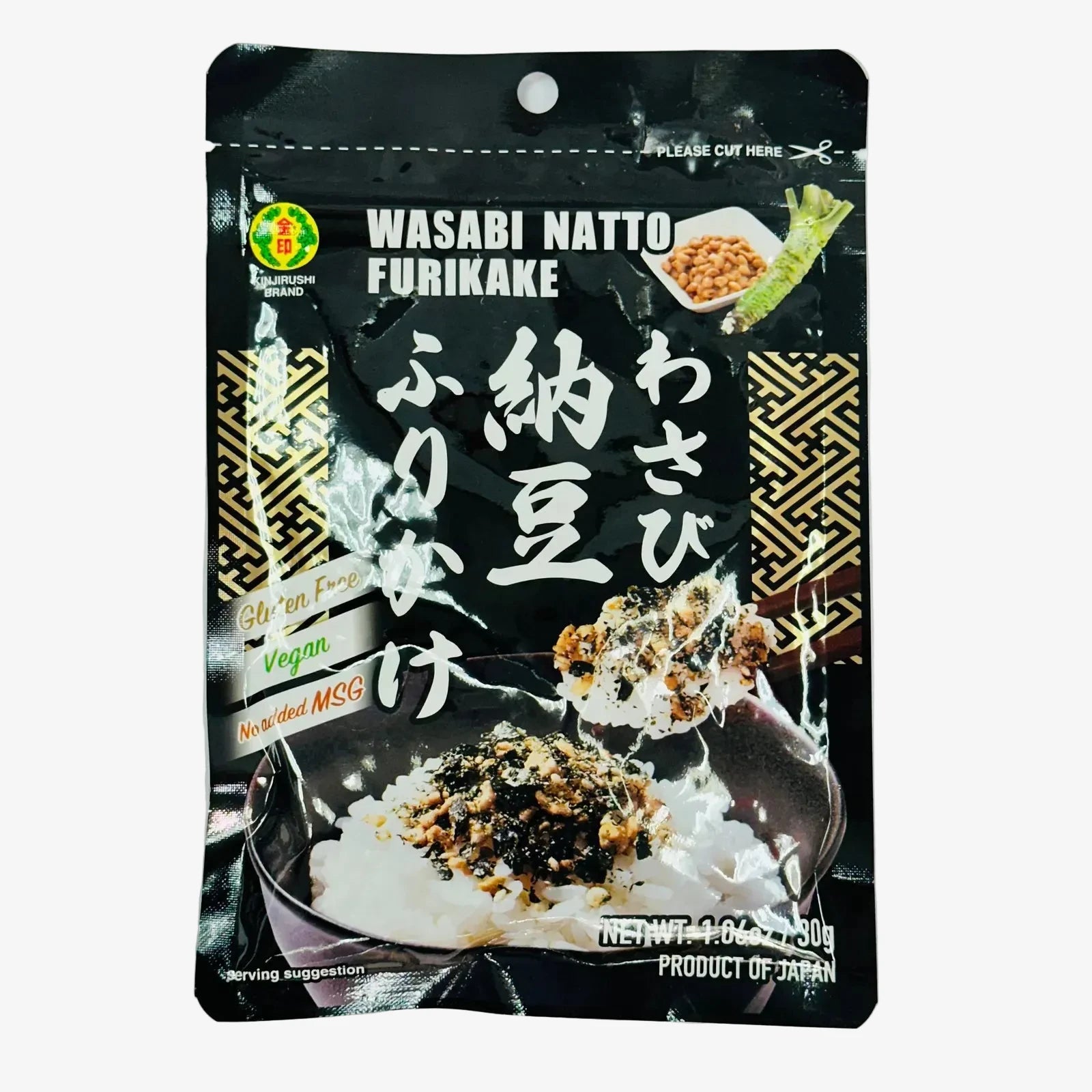 Wasabi Natto Furikake (90g) | Kinjirushi