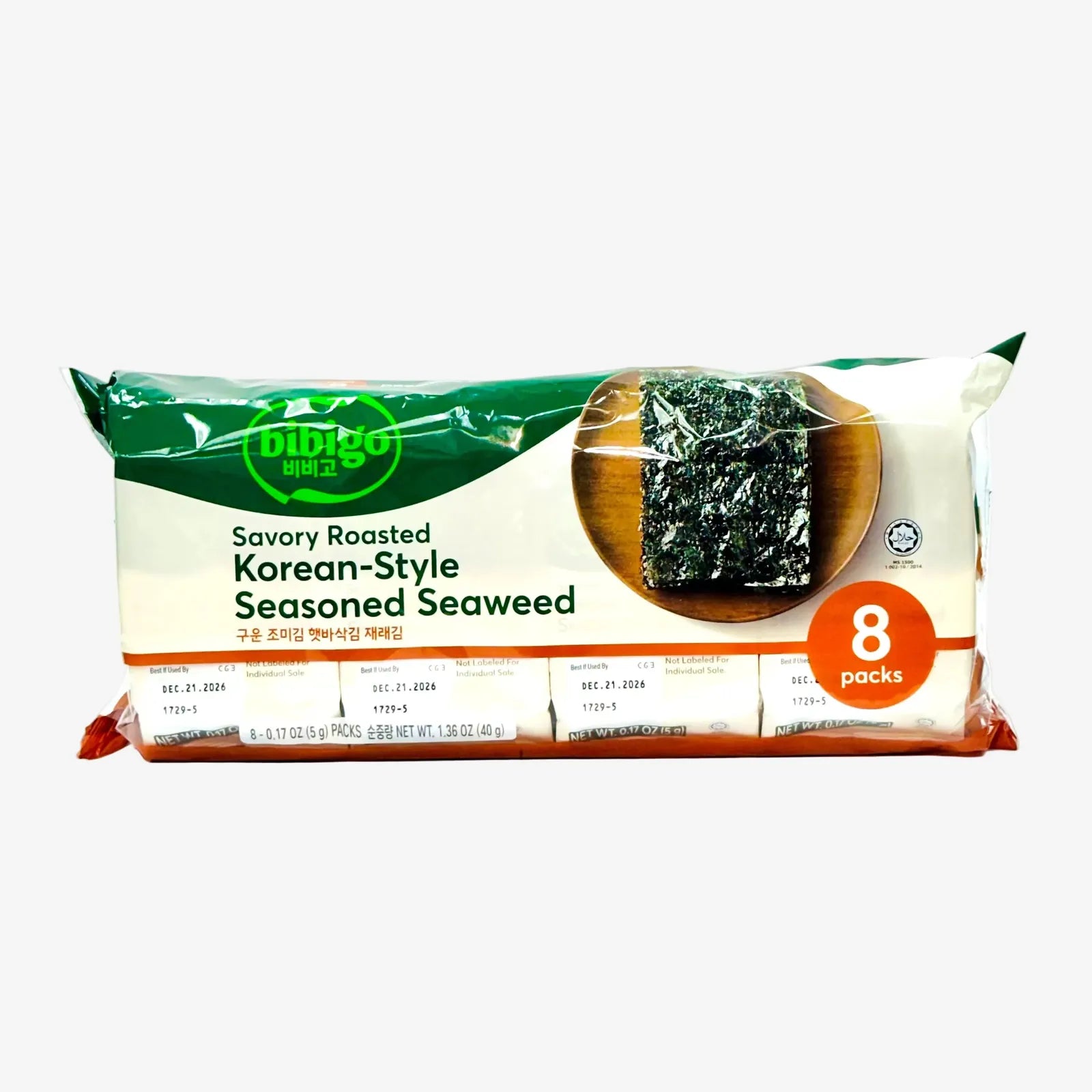 Gerösteter Seetang (8x5g) | Bibigo