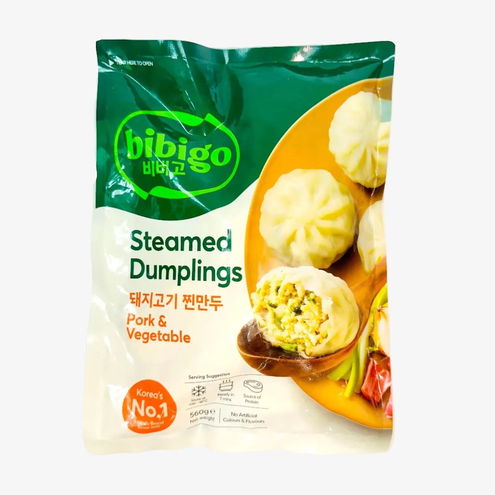 Gedämpfte Dumplings Schwein & Gemüse (560g) | Bibigo
