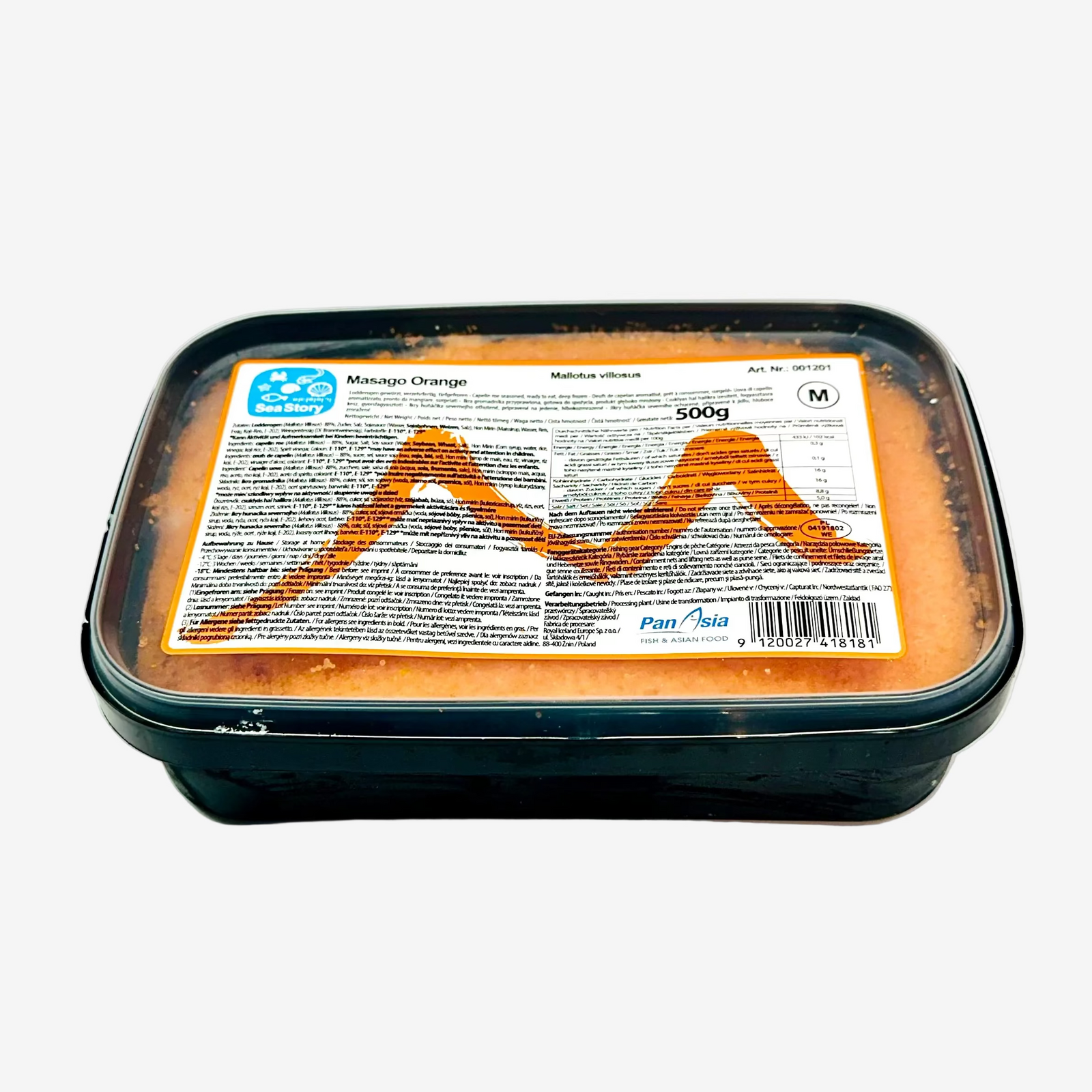 Masago Orange - Loddenrogen (500g) | Sea Story