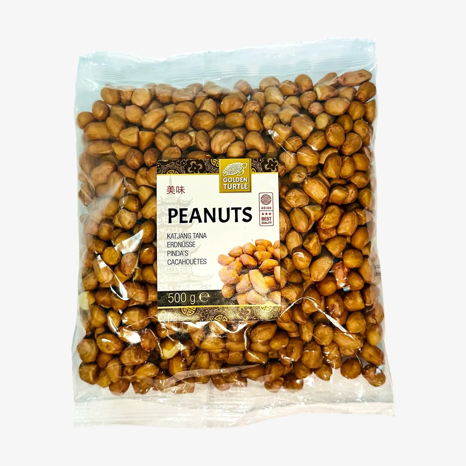 Erdnüsse mit Haut (500g) | Golden Turtle