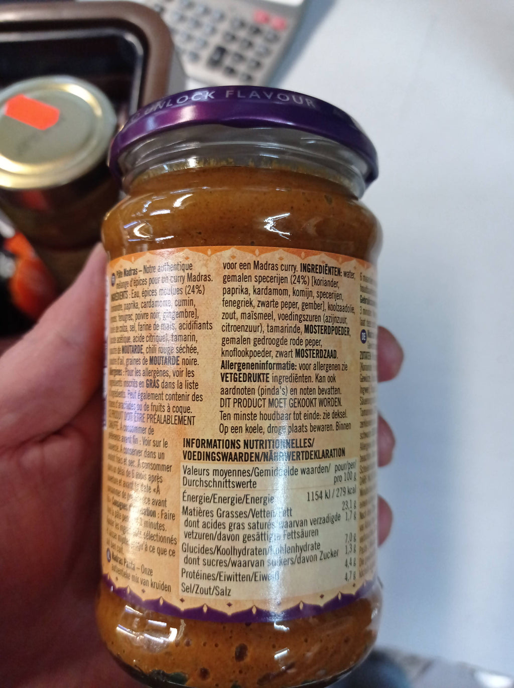 Madras paste